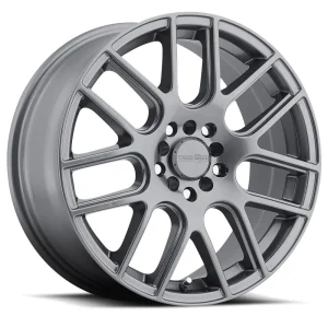 Vision Wheel Street Designs – 426 CROSS – Gunmetal – 15″x6.5″ 38mm – All weather Wheels – 426H5618GM38